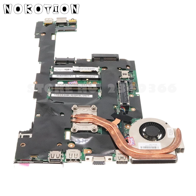 nokotion 04w3286 04w0676 04w0677 main board for lenovo thinkpad x220 laptop motherboard i5 2520m cpu 2 5ghz qm67 ddr3 free global shipping
