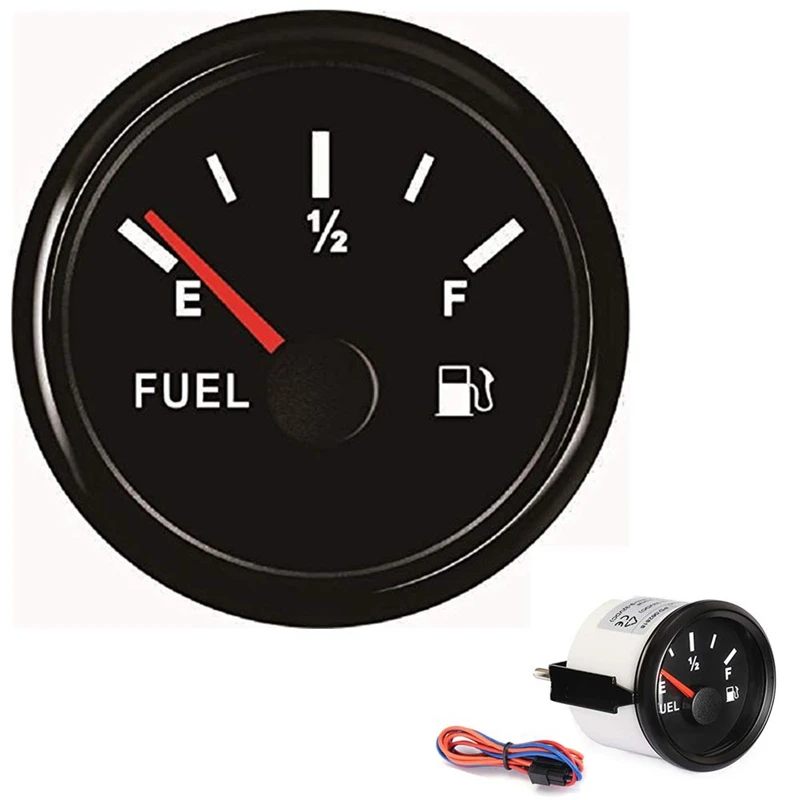

52Mm Fuel Gauge Marine Gas for with Backlight Fuel Level Gauge Fuel Level Gauge for Car Truck Boat Vehicles Universal