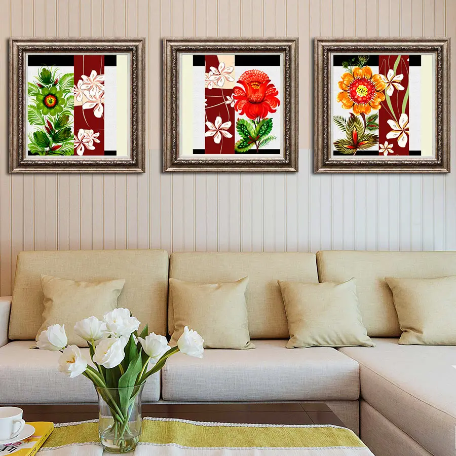 вышивка крестом наборы рукоделие для вышивки водорастворимые рисунки на холсте