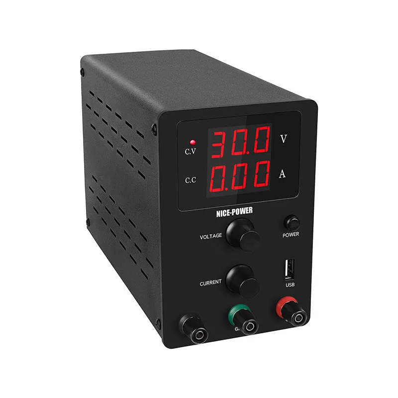 

NICE-POWER R-SPS3010 Black 30v 10a usb Regulated Bench laboratory Repair adjustable source switching dc power supply