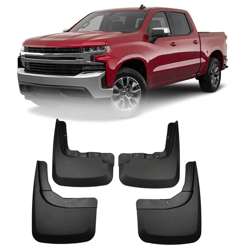 

AU04-щитка от грязи для Chevy Silverado 1500 2500 3500-2019, брызговики, щитки от грязи, брызговики, щитки, аксессуары