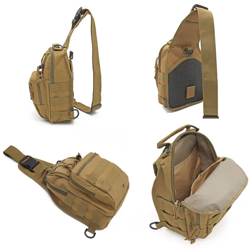 

Sports Chest Bag Outdoor Camouflage Messenger Bag Camping Hiking Daypack Fishing Bag Tactical Portable Backpack Crossbody Bag