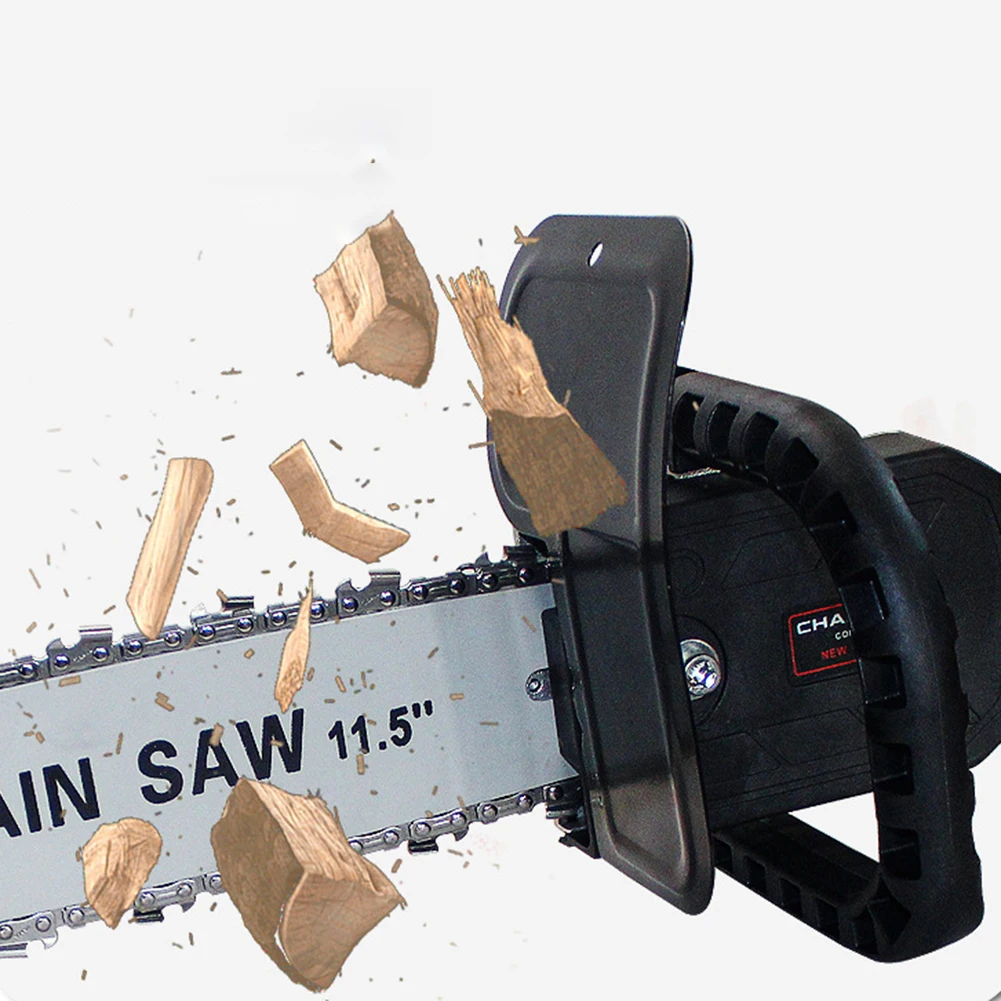 

Steel Multifunctional Electric Chainsaw Adapter Converter Bracket DIY Set Angle Grinder into Chain Saw Parts Woodworking Tools
