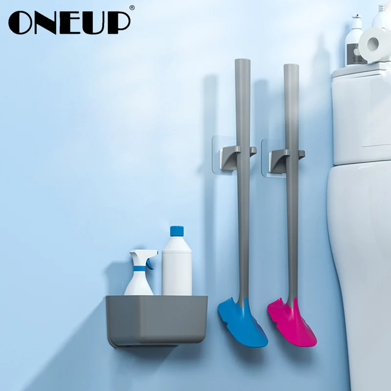 

Новинка, мягкая силиконовая щетка ONEUP для унитаза, Набор Щеток Для Чистки без мертвых углов, бытовые плоские инструменты для Чистки унитаза, ...