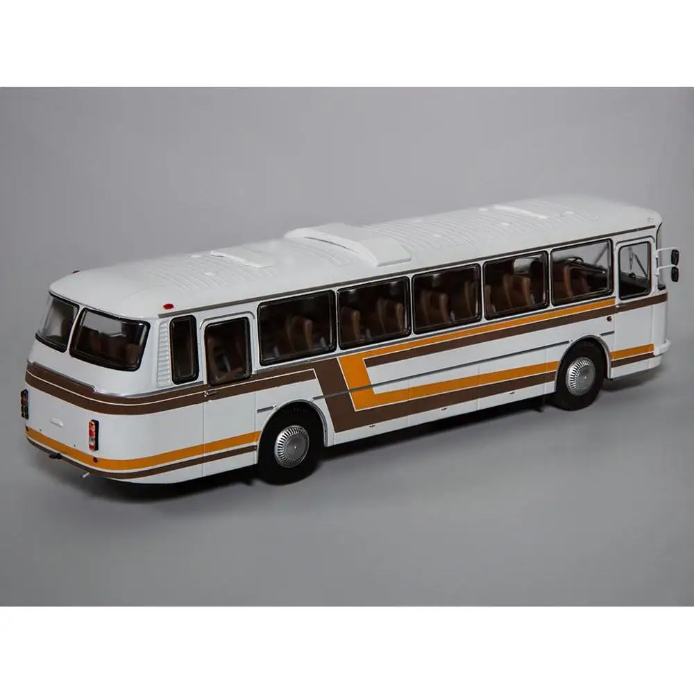 Масштабная модель 699Р белый с цветными полосами 1:43 Classicbus автобус игрушка ретро