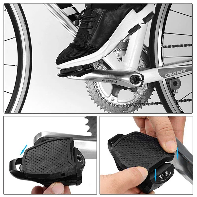 

Road Bike Pedals Cleats Flat Adapter For LOOK KEO SPD Bike Pedals 1 Pair