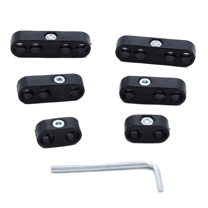 

7mm 8mm Black Spark Plug Wire Separators Looms Dividers for ford Chevy 9723