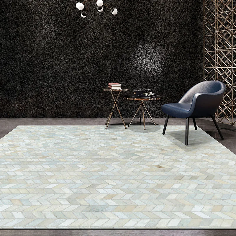 Роскошный Ковер из воловьей кожи в американском стиле современный натуральный