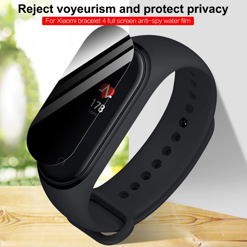 1/2 шт. антишпионская мягкая Гидрогелевая Защита экрана для Mi Band 4 защитная пленка