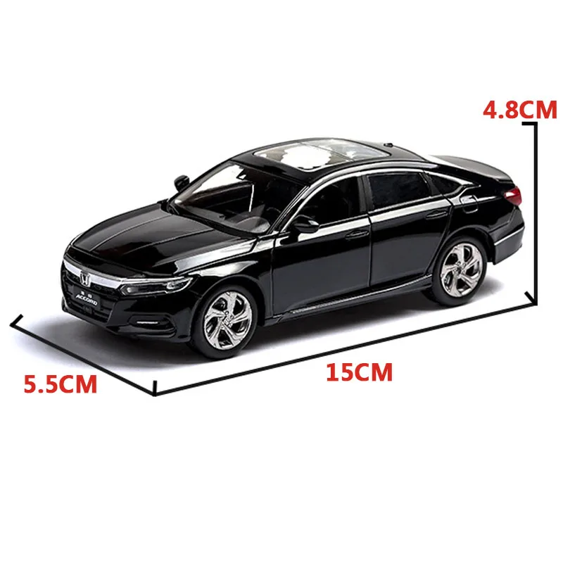 1:32 модель Honda Accord Модель литья под давлением звук и светильник для автомобиля