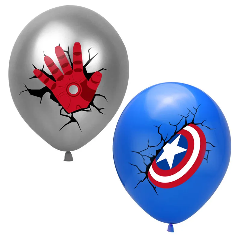 Латексные воздушные шары железный человек супер герой Мстители украшение для