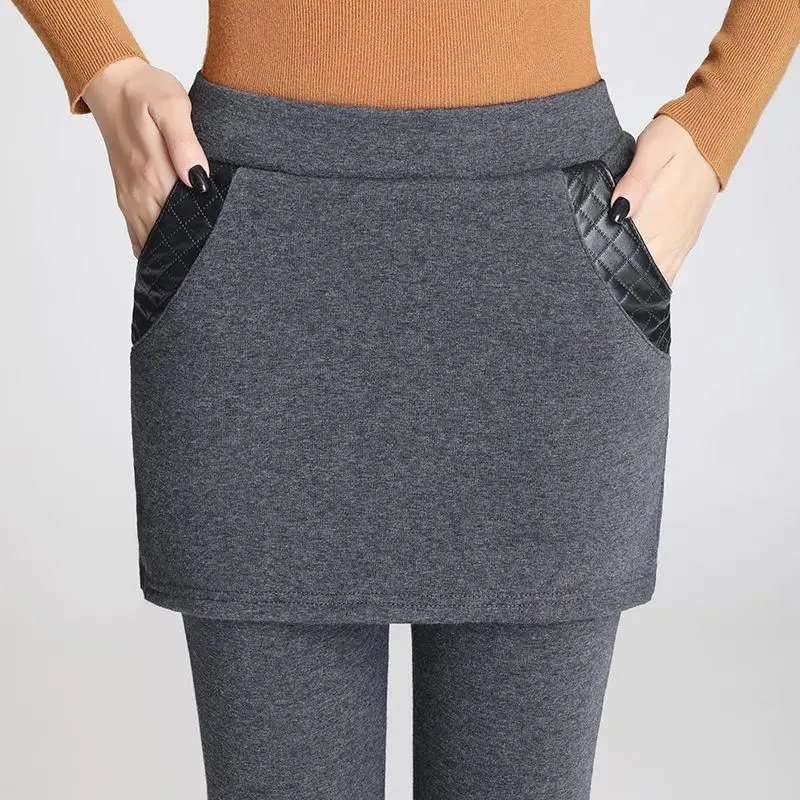 Новинка 2019 женские осенне зимние Бархатные утепленные леггинсы большого размера