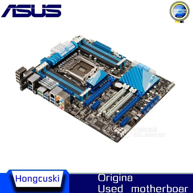 Для ASUS P9X79 Deluxe б/у оригинальная материнская плата LGA 2011 DDR3 X79 |