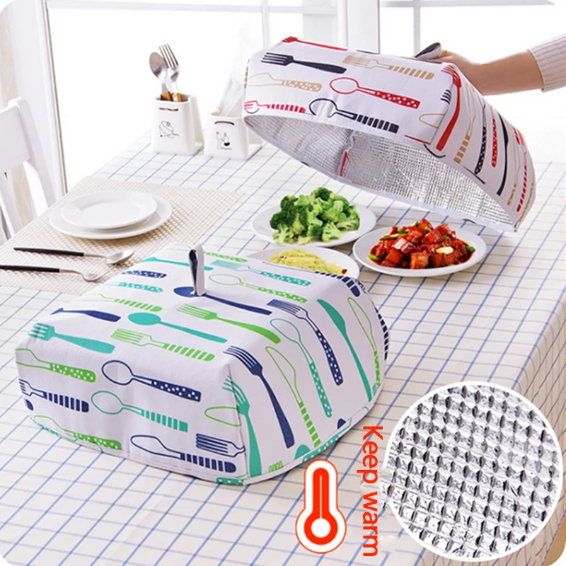 Складная крышка для пищевых продуктов алюминиевая фольга пылезащитные Чехлы