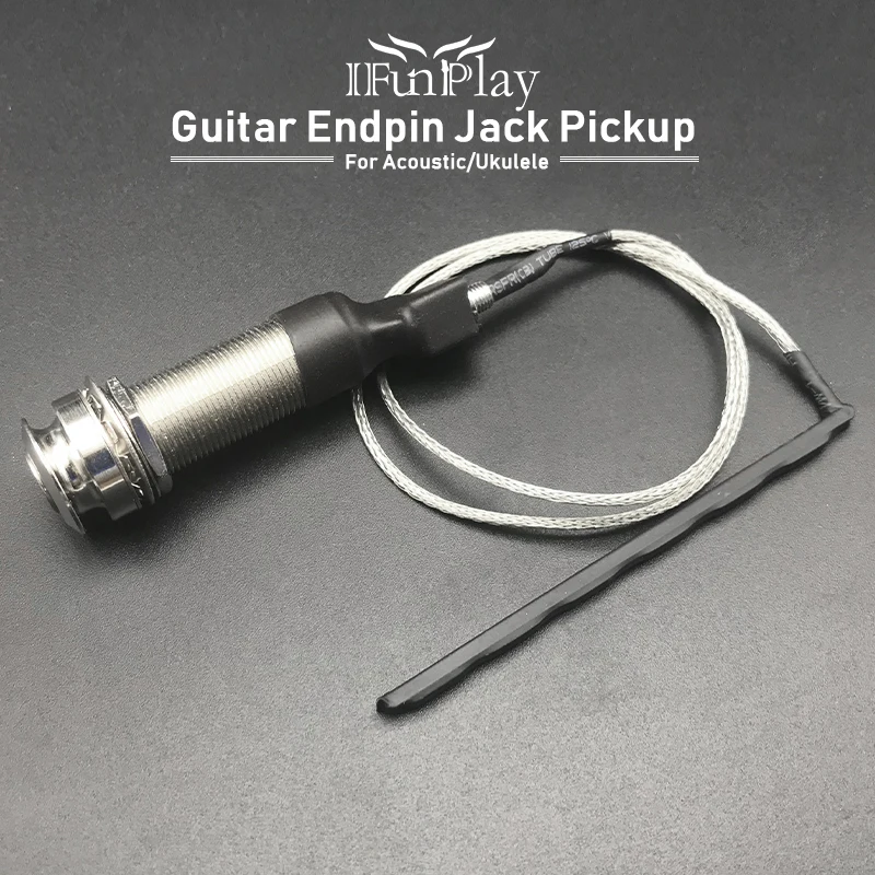 Прочный цилиндр для гитары Endpin Preamp Pickup EQ Piezo 6 35 мм разъем с укулеле акустический