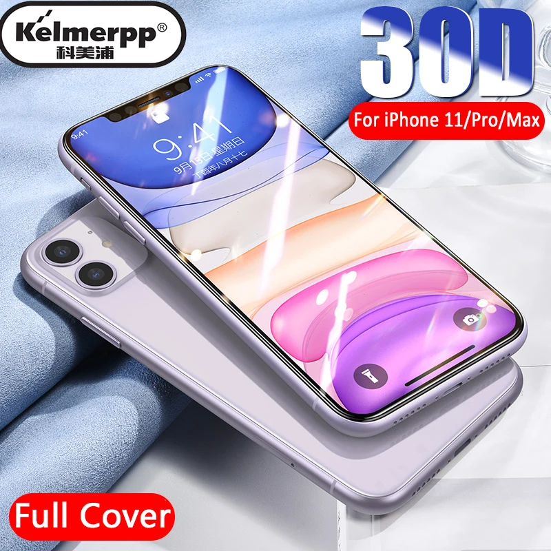 30D защитное стекло с изогнутыми краями для IPhone 11 Pro Max 7 8 6 Plus закаленное X XR XS защита