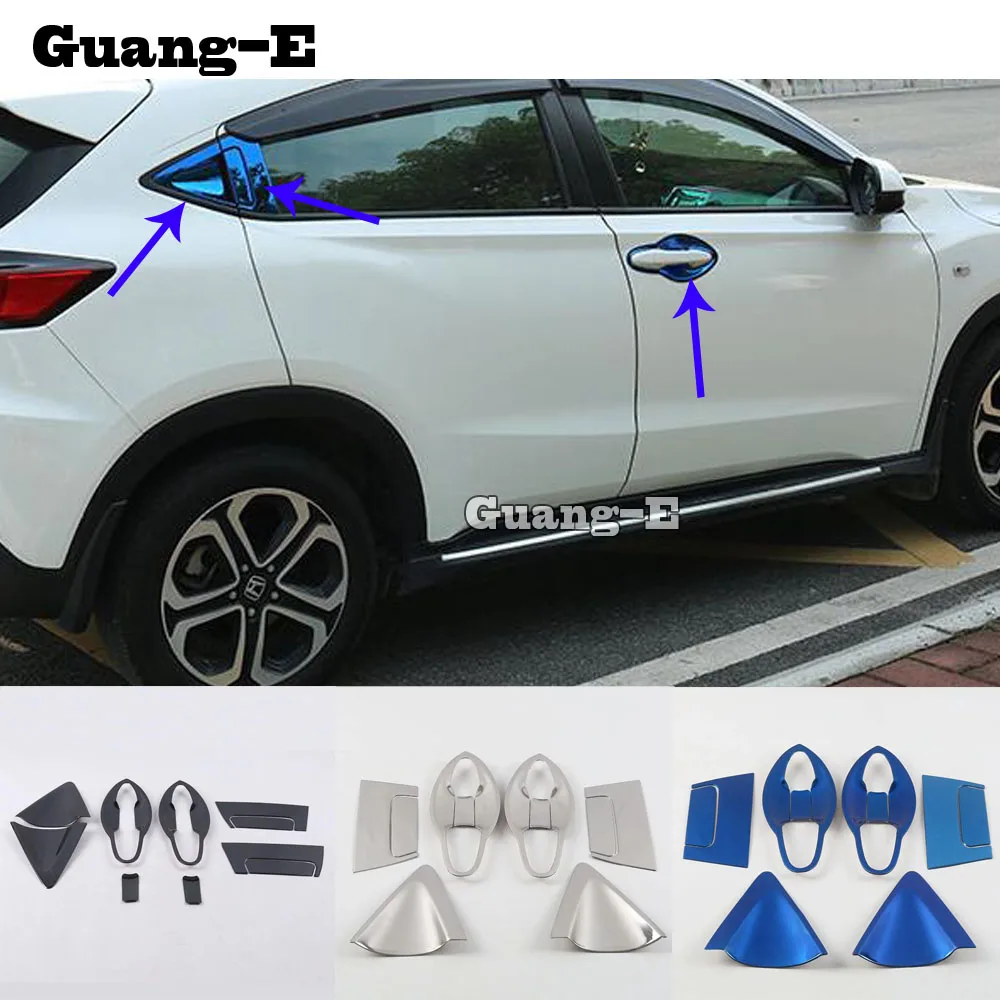 for honda hrv hr v vezel 2019 2020 2021 cover protection trim stainless steel external door bowl armrest lamp frame part free global shipping