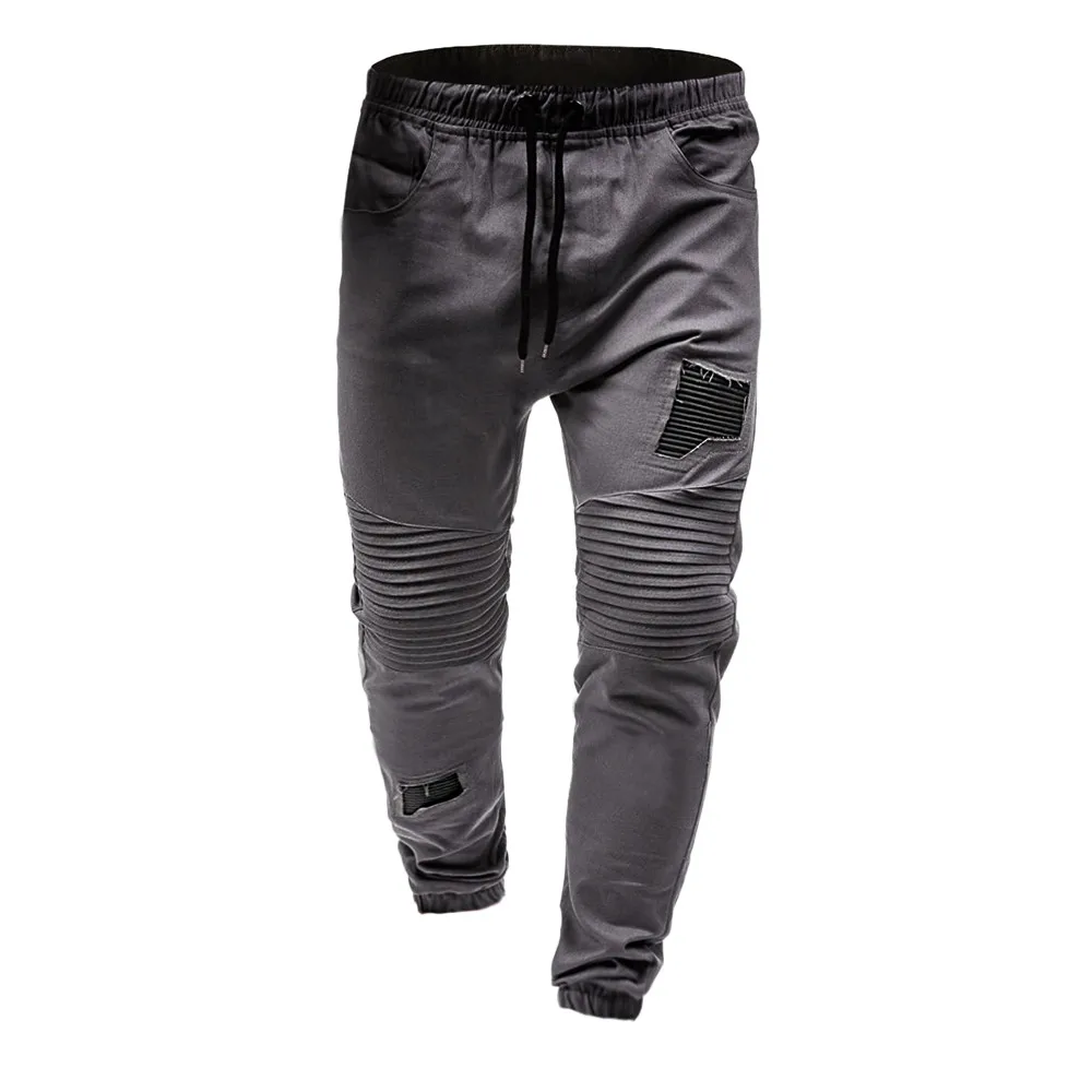 

Men's Drawstring Classic Joggers Pants Zipper Pockets Sport Sweat Pants