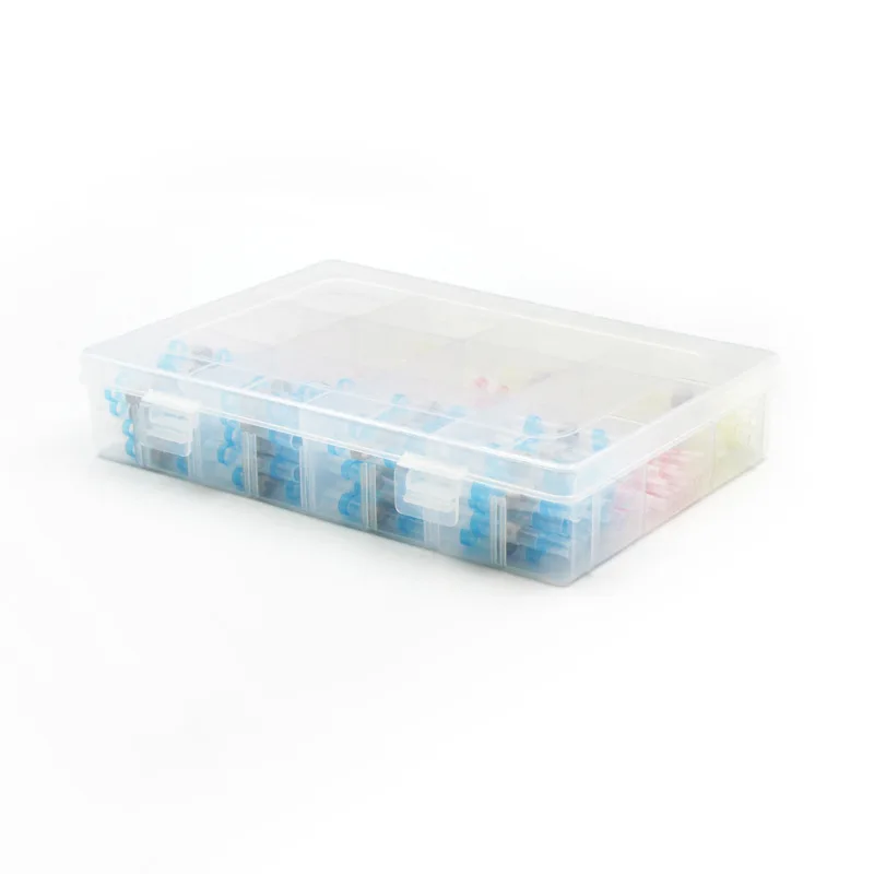 

Hot Melt Solder Terminal Box 300pcs Heat Shrinkable Waterproof Terminal Box Solder Tube Set