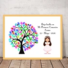 Персонализированная детская книга ко Дню Святого Причастия с именем даты отпечатком пальца для детей