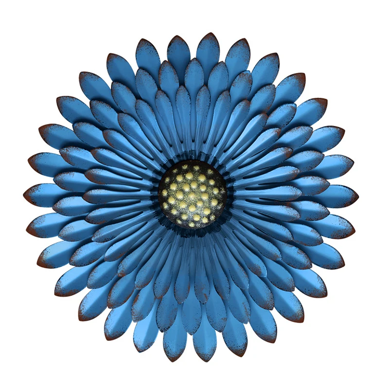 

Metal Flower Decorations Wrought Iron Handmade Crafts Hanging Ornament for Home Livingroom Bedroom MJJ88