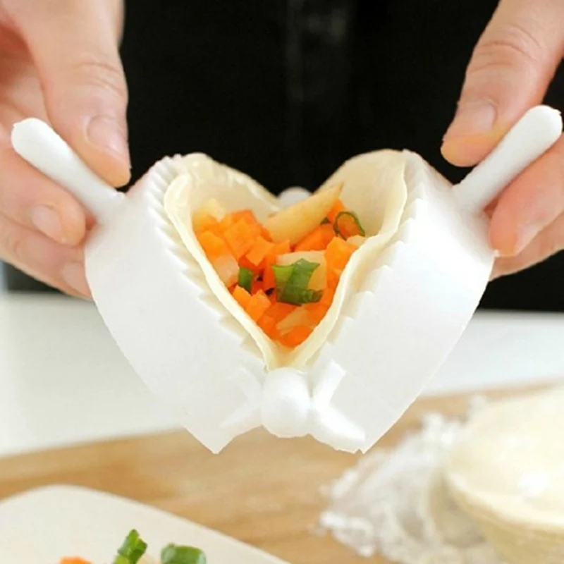 3Pcs/Set Dumpling Mold Jiaozi Maker Plastic Press Dough Ravioli Mould Cooking Pastry Chinese Food For Kitchen Resturant 7/8/10cm | Дом и сад