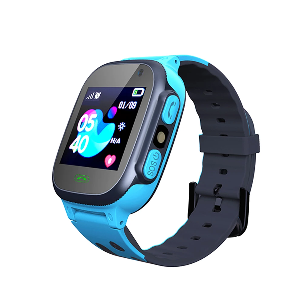 blue Умные часы Greentiger Q15, Детские умные часы с позицией фунтов, SOS, Детские умные часы с функцией вызова, камерой, будильником, детские часы для мониторинга, VS Q528 - Цвет: blue