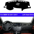 Чехол для приборной панели автомобиля, коврик для приборной панели, накидка для BMW X3 2011-2017, защита центральной консоли, солнцезащитный, нескользящий, 2016, 2015, 2014