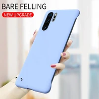 slim pc hard frameless phone case for huawei p30 lite p40 p20 mate 20 30 40 pro candy color matte cover for honor 20 pro case