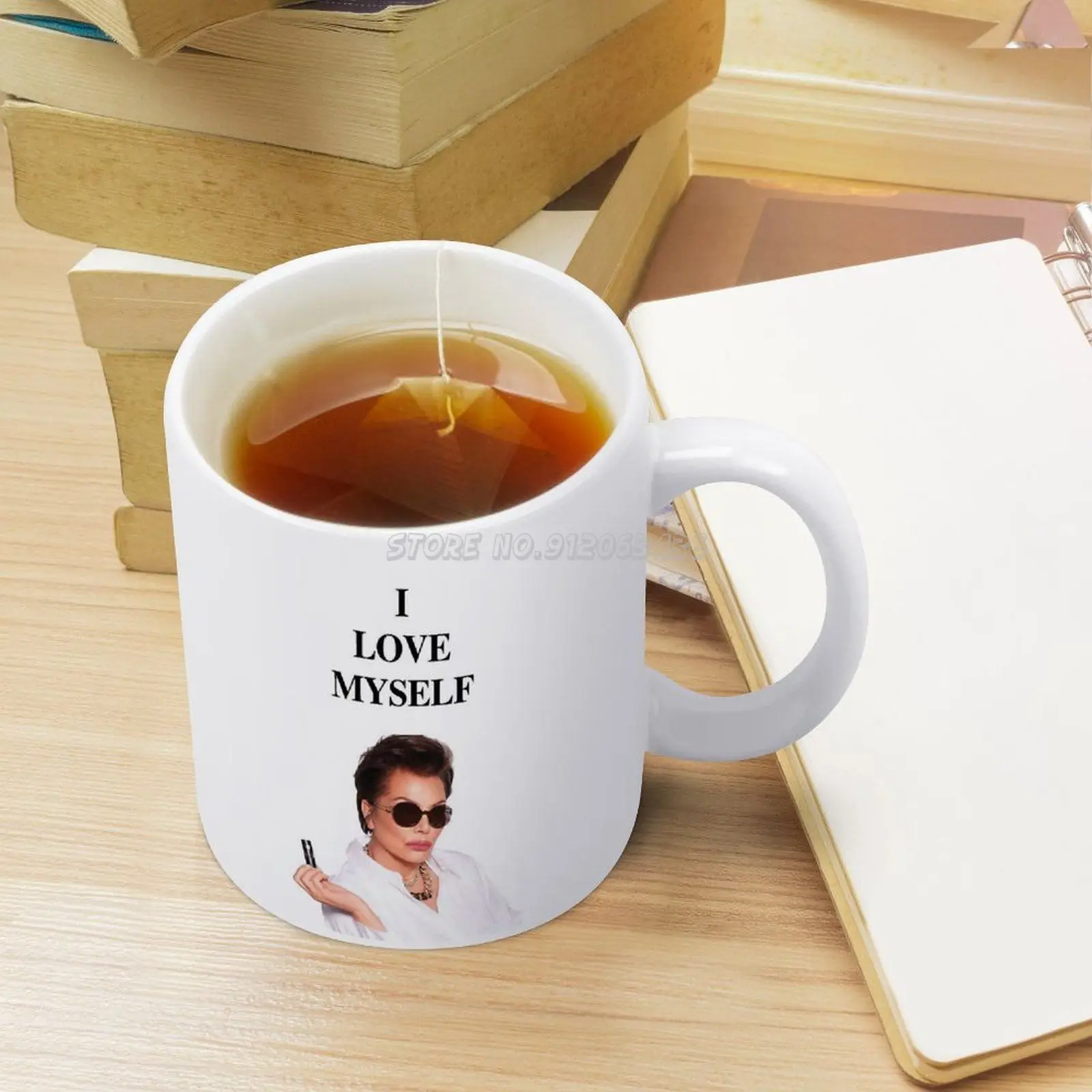 Кофейные кружки Kris Jenner Я люблю себя керамическая кружка чайная чашка
