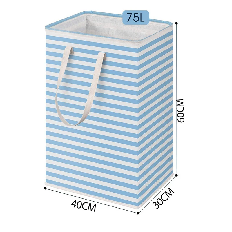 Очень большая корзина для белья 75 л складная с ручкой водонепроницаемая хранения