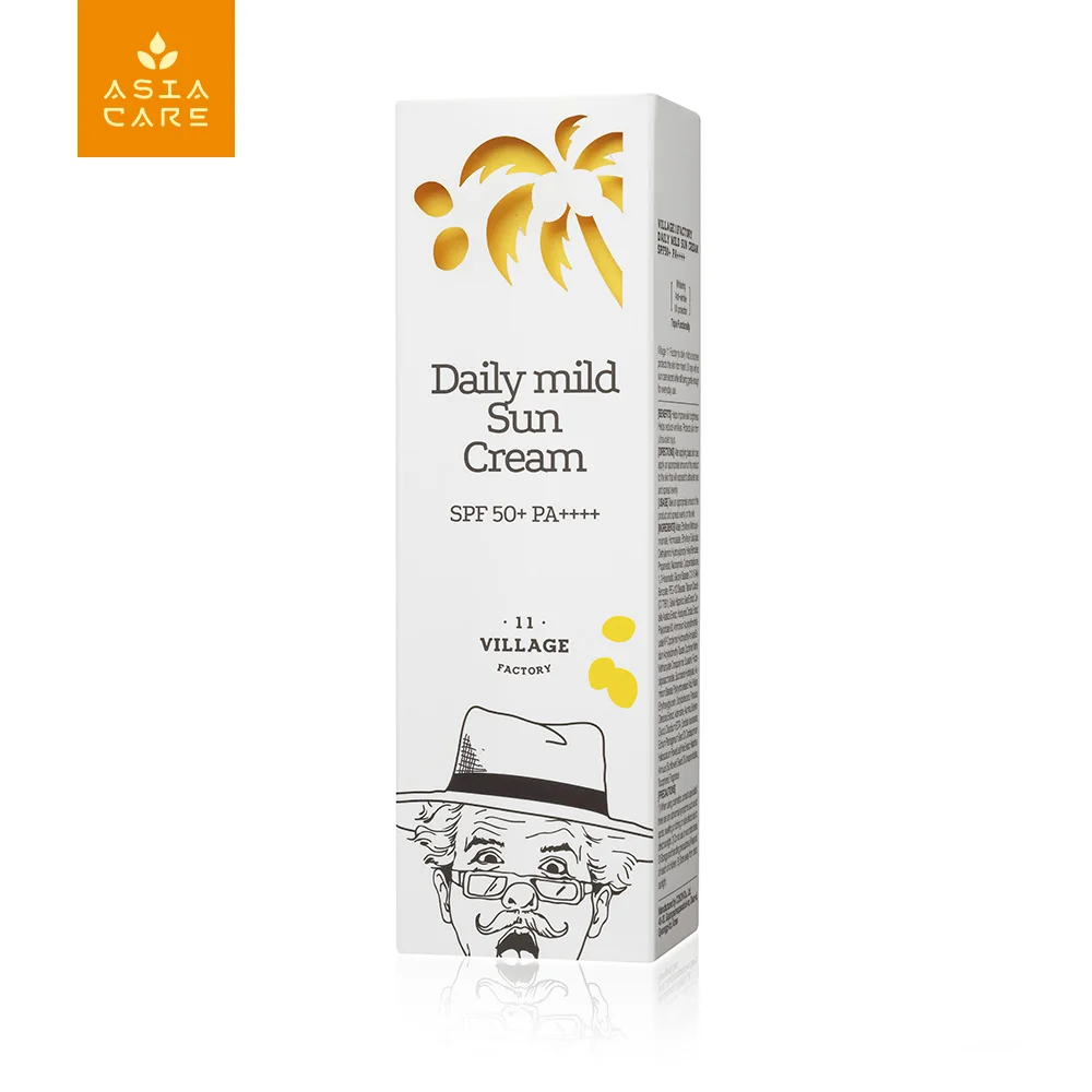 Ежедневный солнцезащитный крем Village 11 Factory Daily Mild Sun Cream SPF 50+ PA++++ 50 мл | Красота и