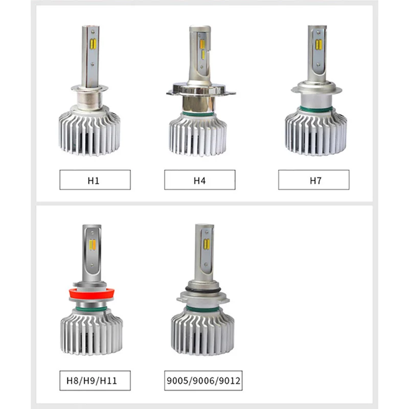 CARCTR хайлайтер H4 Led H13 9004 9007 Автомобильные фары Лампа HB1 HB5 чип PCB 3000K 4300K 6000K 60W 6000LM