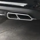 Модифицированная накладка на выхлопную трубу из нержавеющей стали для Audi A6 C7 2016-2018, декоративная рамка для автомобильных выхлопных труб