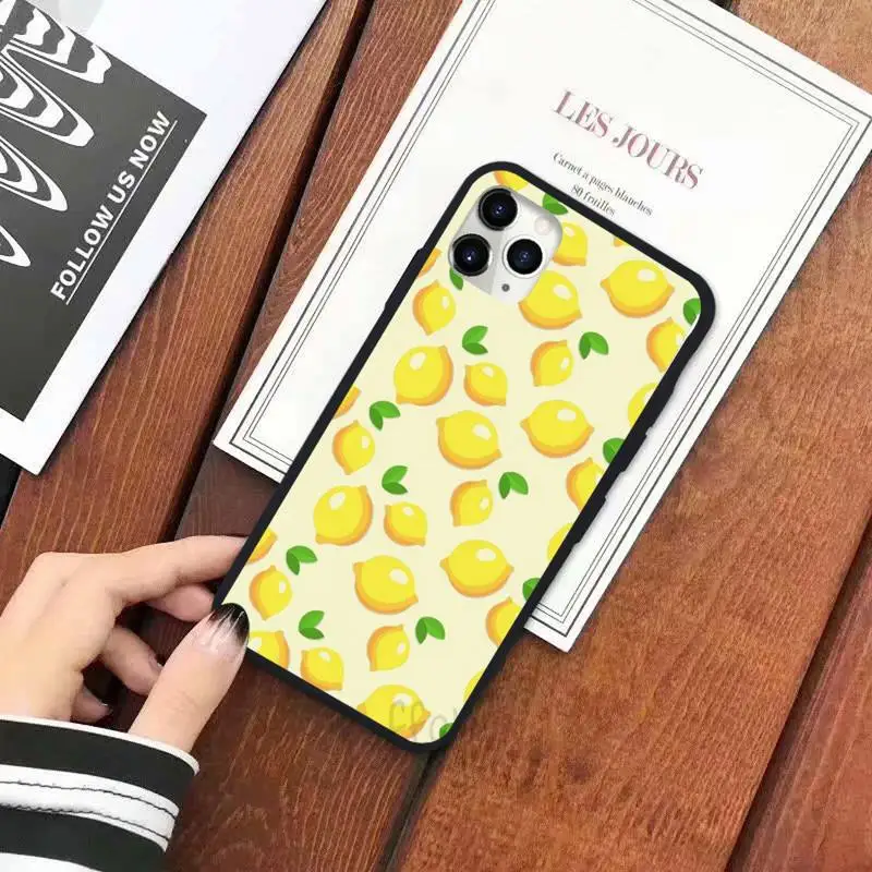 

Summer fruit lemon Phone Case for iPhone 11 12 pro XS MAX 8 7 6 6S Plus X 5S SE 2020 XR