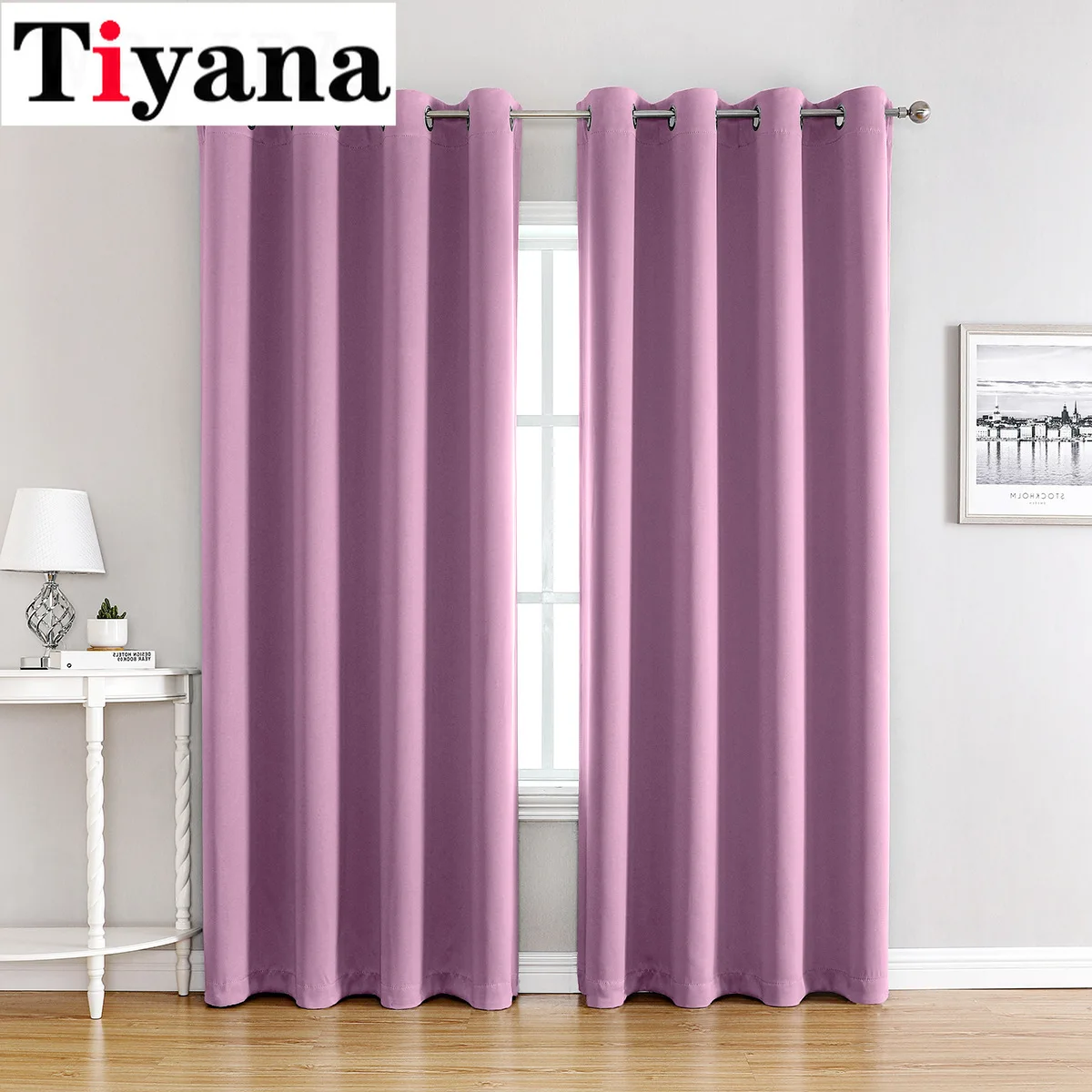 

Tiyana Solid Blackout Curtains For Living Room Modern High Shading Window Drapes Blinds For Bedroom Door Curtains Custom