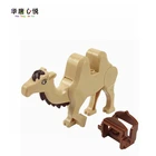 Конструктор блокировочный MOC детский, верблюд с седлом, игрушки для детей, сборные детали животных сделай сам, Обучающие подарки для детей