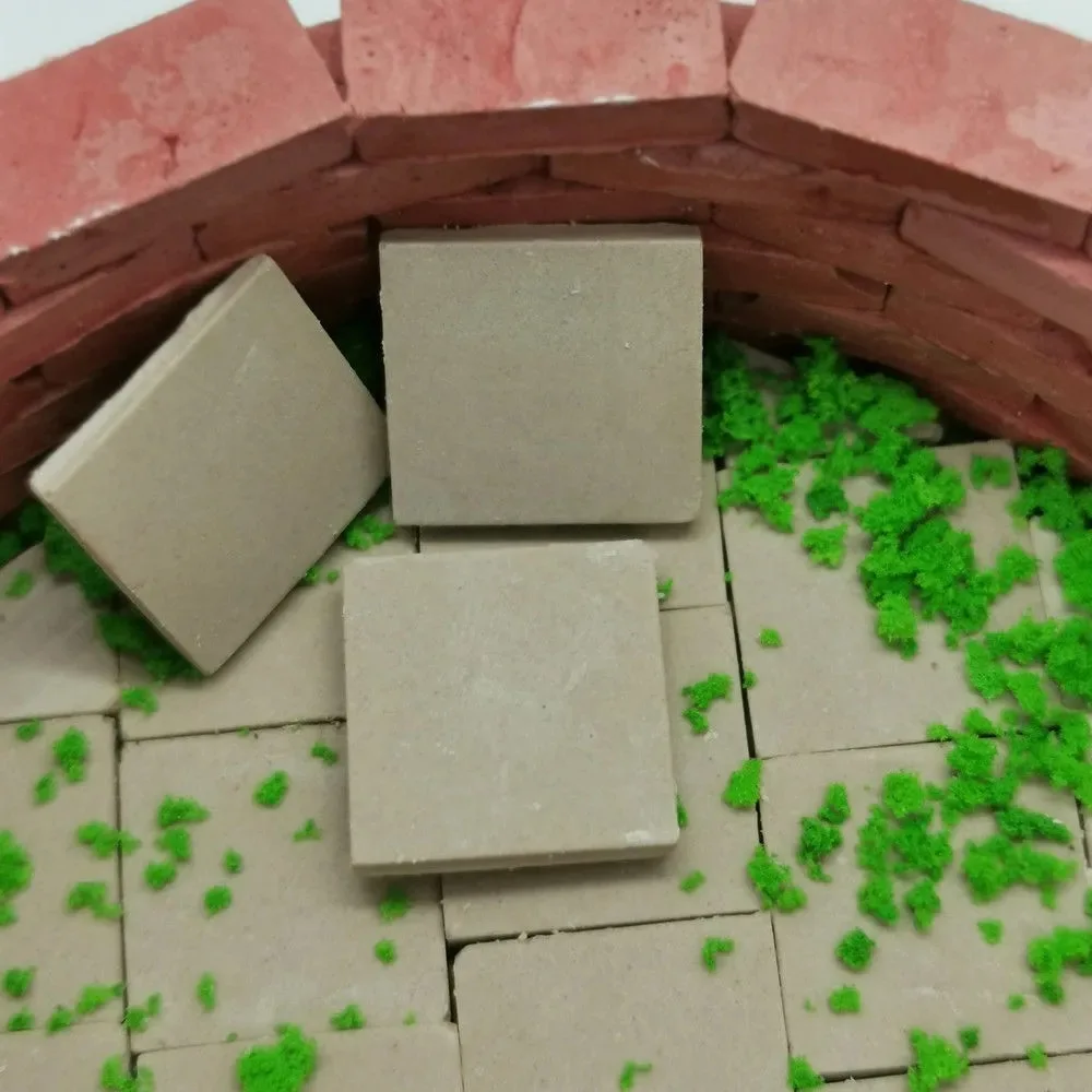 

Mini Floor Tile Mold Micro Landscape Architecture Cement Mould Child Diy Handmade Silicone Mold for House Model