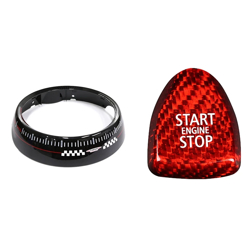 

Кнопка запуска двигателя, крышка стоп-переключателя, кнопка с центральной консолью, наклейка на рамку экрана для Mini Cooper F55 F56 JCW 14-19