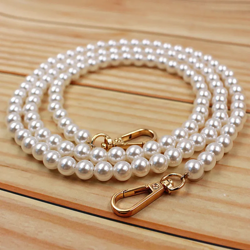 Retro Pearl Beaded Chain Bag Straps 40cm-120cm Shoulder Belt Purse Handle Diy Accessories O Handles | Багаж и сумки