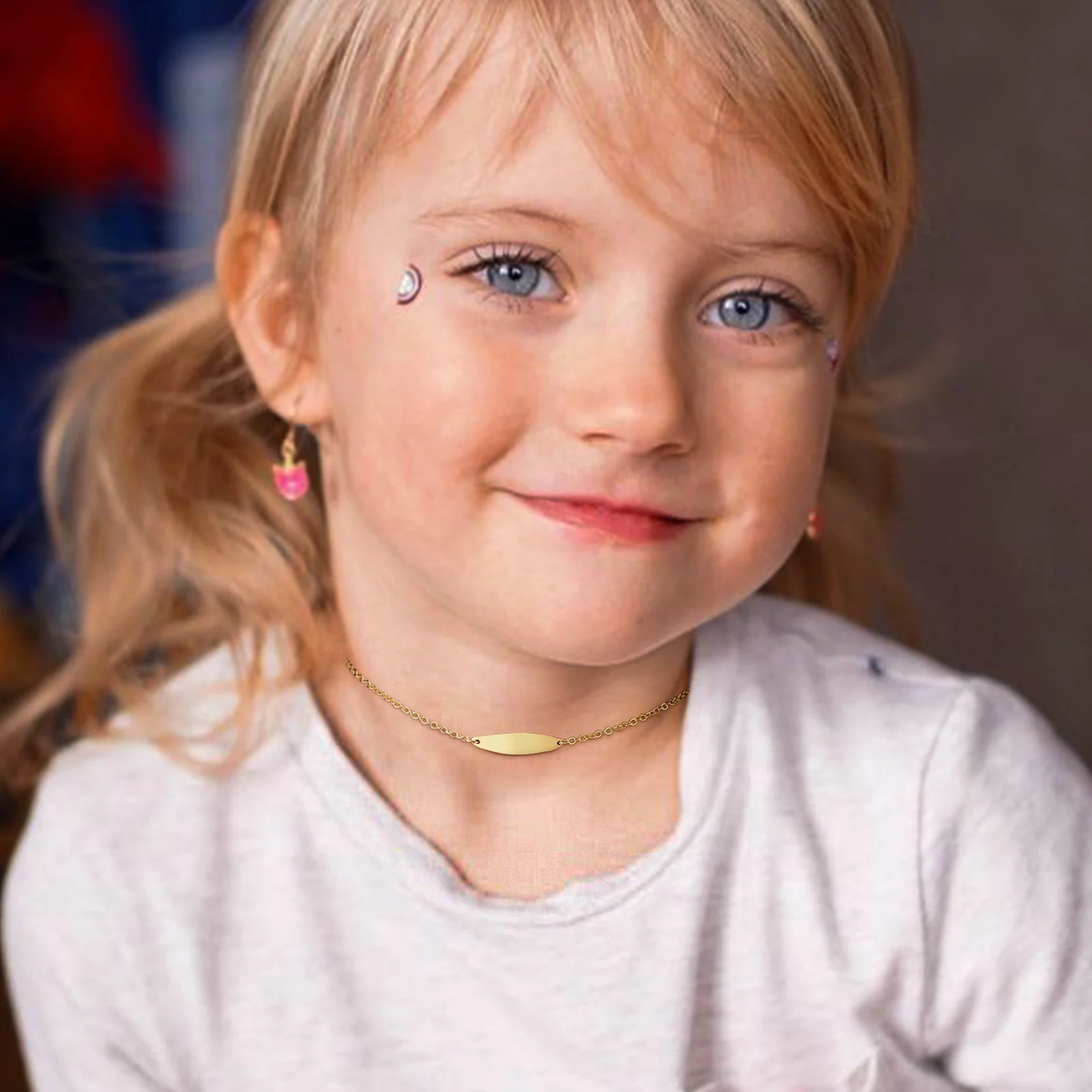 

Child Necklace ,Baby Name Necklace, Personalized Jewelry for Girl Boy Children Kids