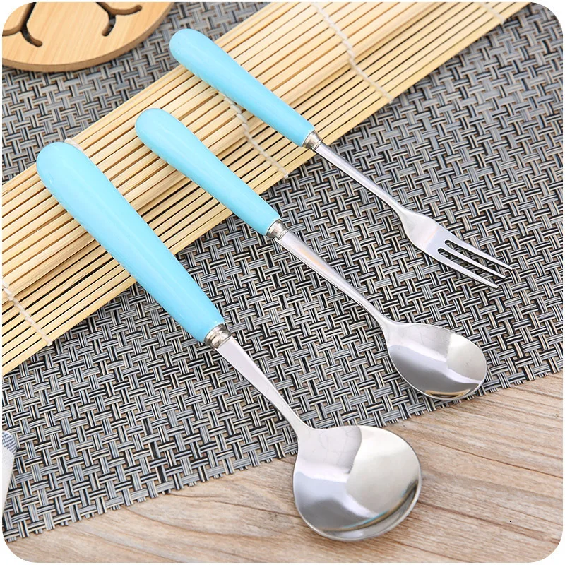 Керамическая ручка из нержавеющей стали вилка для фруктов десерт небольшой