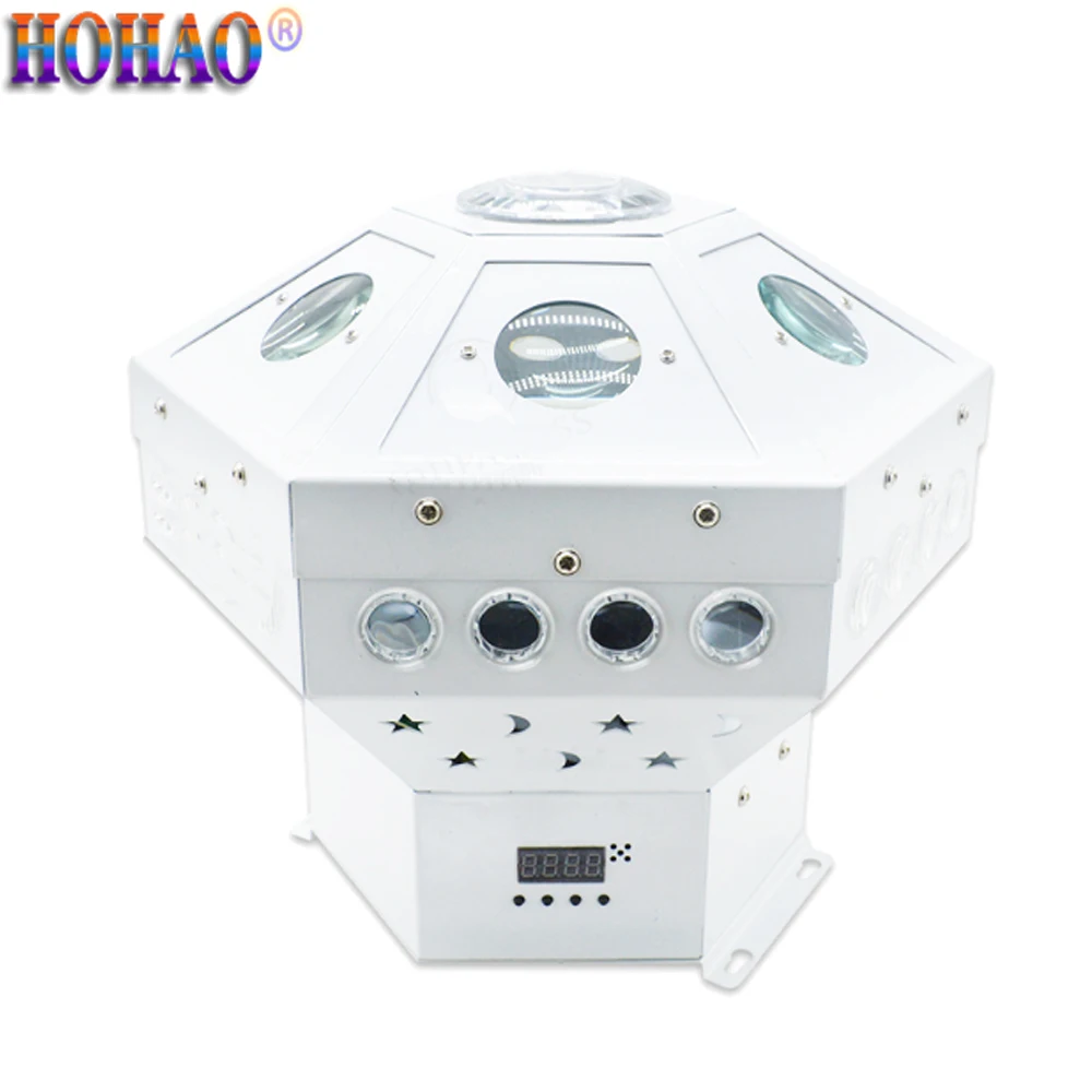 

2020 News KTV Bar Stage Effect Lamps 15w Led and RG Laser High Brightness Music DMX512 Auto Dj Culb Lighting