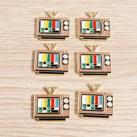 10pcs 2020mm funny enamel recorder radio charms for jewelry making diy necklaces earrings pendants handmade crafts accessories