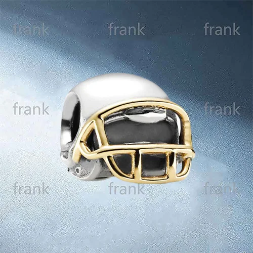 

790570 14kt Gold Football Helmet Charm