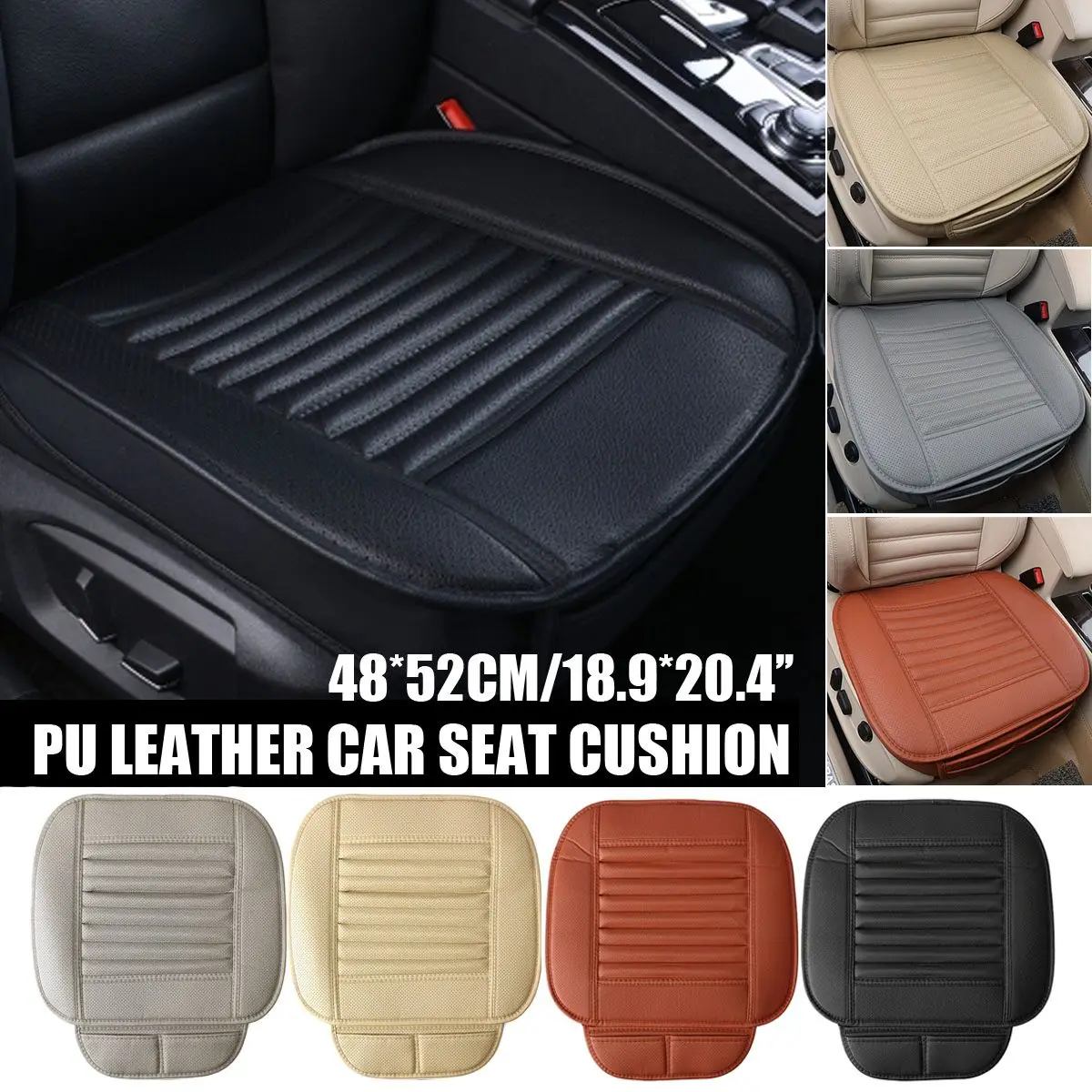 

Four Season Seat Cover PU Leather Car Seat Cushion Automobiles Seat Cover Universal Car Chair Protector Pad Mat Auto Accessories
