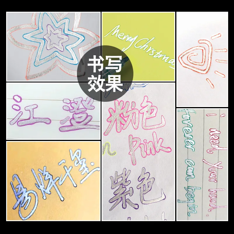 

12 Color Double Line Pen Outline Marker Pen DIY Album Highlighter Marking Pens for Painting Office School Supplies