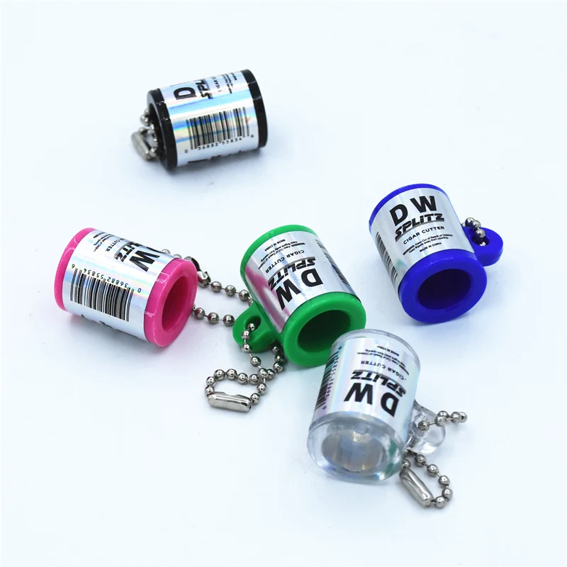 1 шт. пластиковый карманный нож для табака резак сигар с кольцом ключей