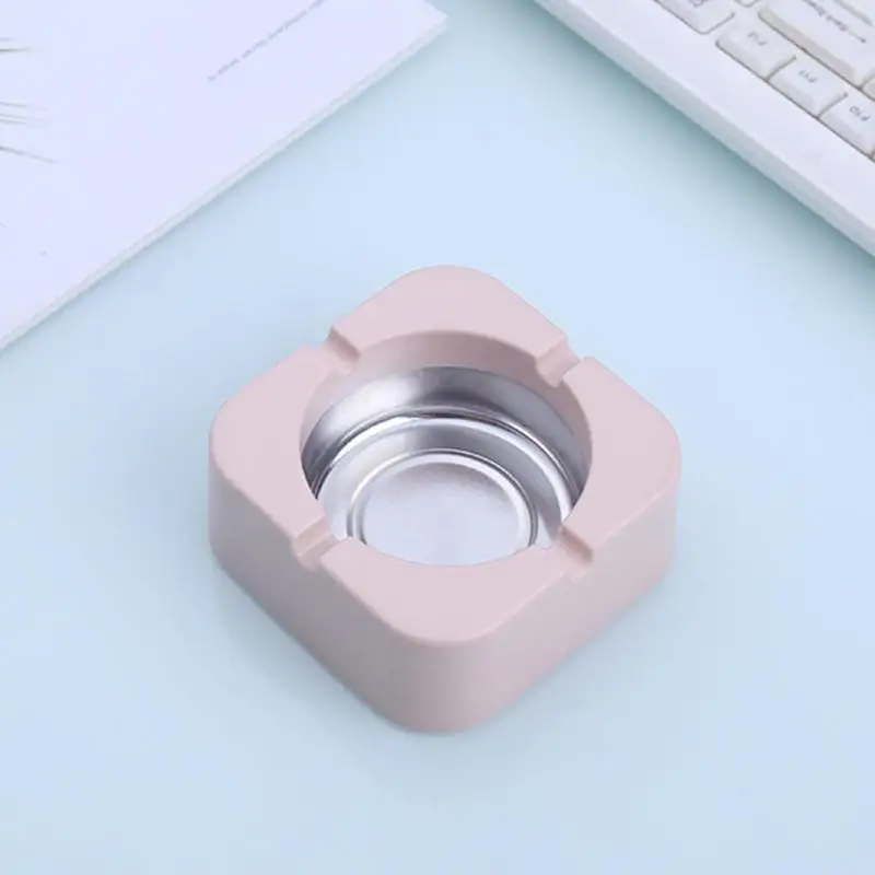 

2021 New Creative Ashtray Home Personality Office Living Square Ashtray Bedroom Room Tobacco Portable Holder Gadgets E0B4