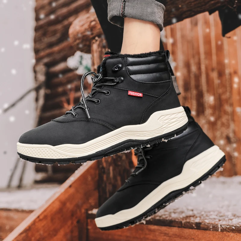 

Winter Hiking Boots Men Anti-skid Hiking Shoes Male Outdoor Non Slip Wear Resistant Climbing Ankle Boots Botas De Hombre 39-48